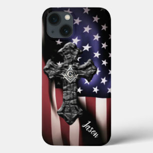 Masonic  Cross iPhone 13 Case