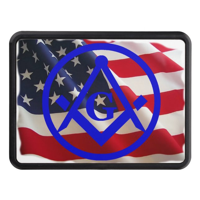 Masonic Emblem Trailer Hitch Cover (Front)