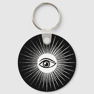 Masonic eye keychain
