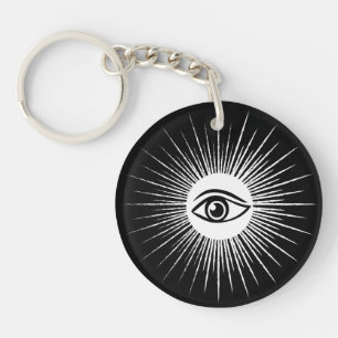 Masonic eye keychain