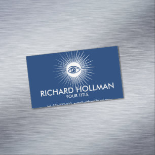 Masonic eye 	Magnetic business card