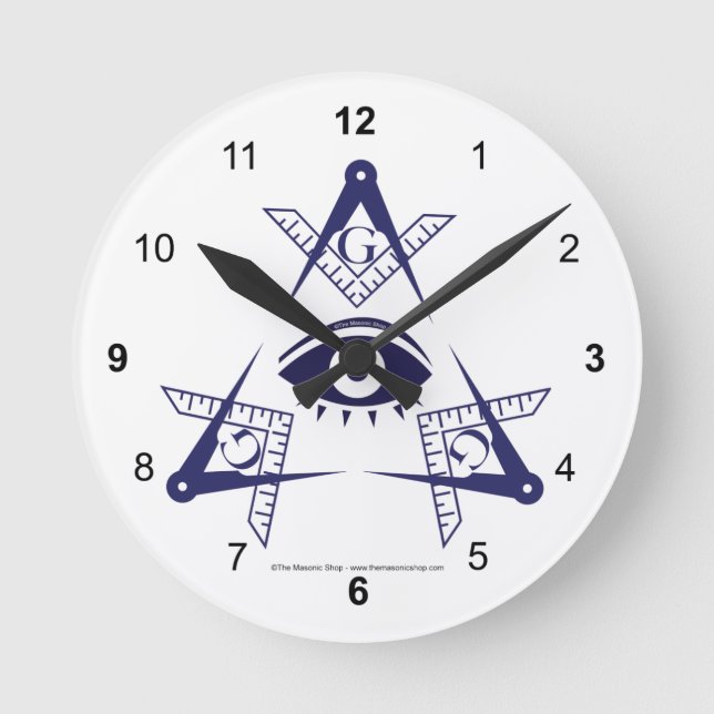 Masonic Eye Tri clock (Front)