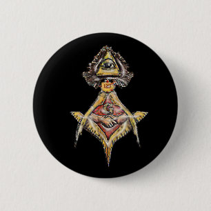 Masonic EyeSs 2 Inch Round Button