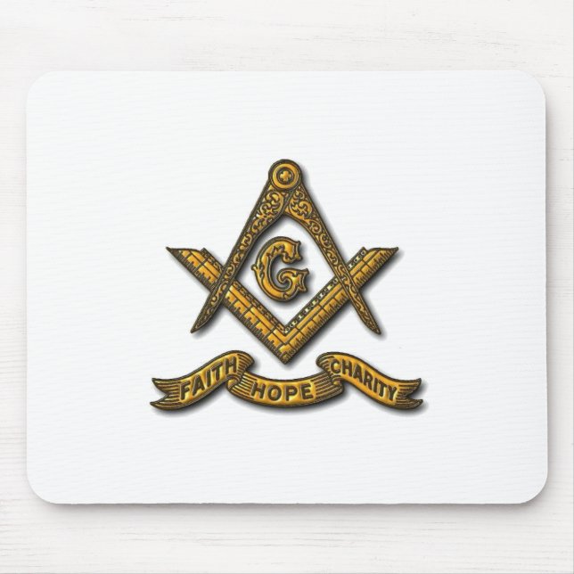 Masonic Faith Hope and Charity Mouse Pad (Front)
