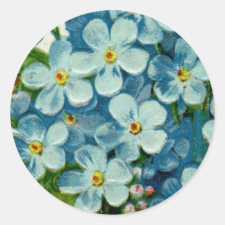 Masonic Freemason Forget-Me-Nots Classic Round Sticker