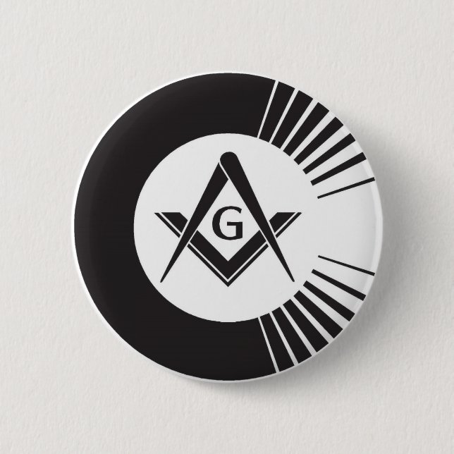 Masonic ,Freemason,Masons 2 Inch Round Button (Front)
