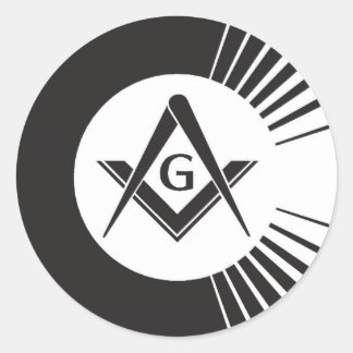 Masonic ,Freemason,Masons Classic Round Sticker