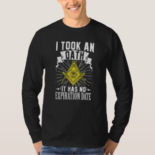Masonic Freemasonry Fraternal Square Compass I Too T-Shirt