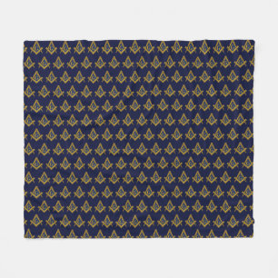 Masonic Freemasons Square and Compass Fleece Blanket