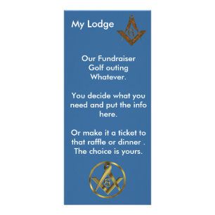 Masonic Fundraiser Rack Card