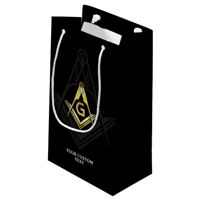 Masonic Gift Bags | Freemason Party Ideas & Favour (Back Angled)