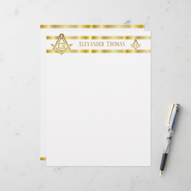 Masonic Golden Rush (Front/Back In Situ)