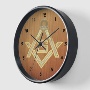 Masonic Golden Rush Clock