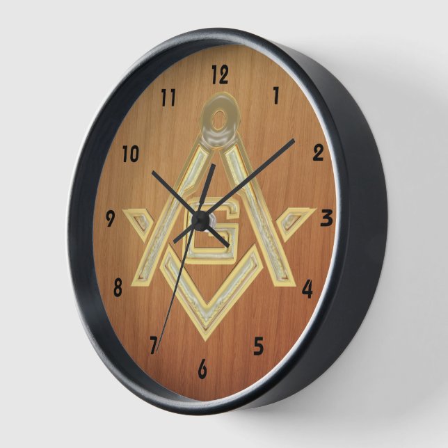 Masonic Golden Rush Clock (Angle)