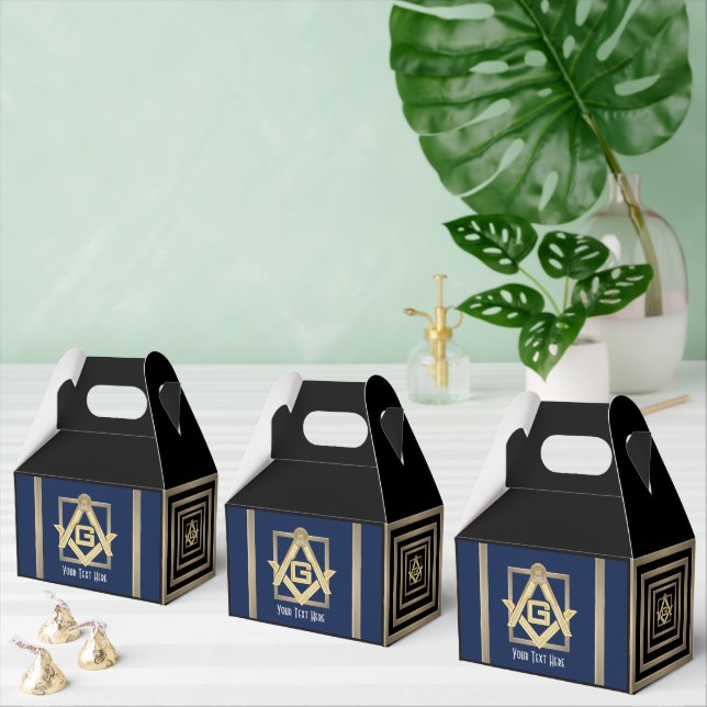 Masonic Golden Rush Favor Box (Multiple)