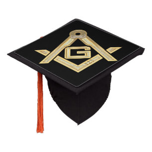 Masonic Golden Rush Graduation Cap Topper