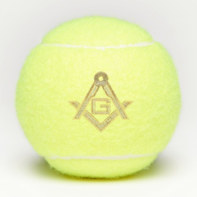 Masonic Golden Rush Tennis Balls (Front)