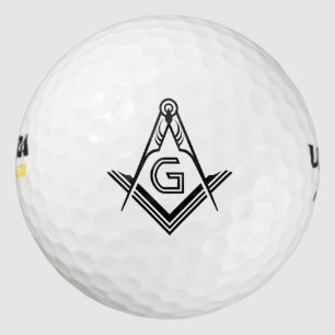 Masonic Golf Ball Stamp Custom Freemason Gifts
