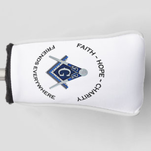 Masonic Golf Putter Cover Blue