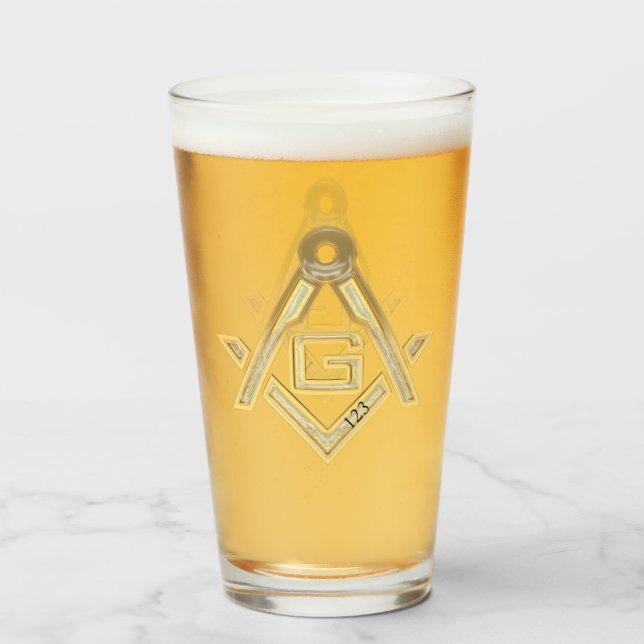 Masonic Life Glass (Back Filled)