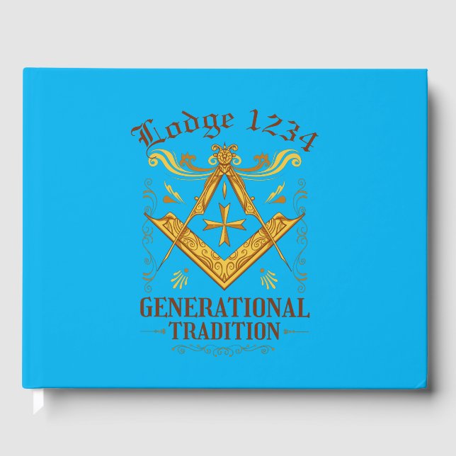 Masonic Lodge Keeping Tradition Guest Book (Front)