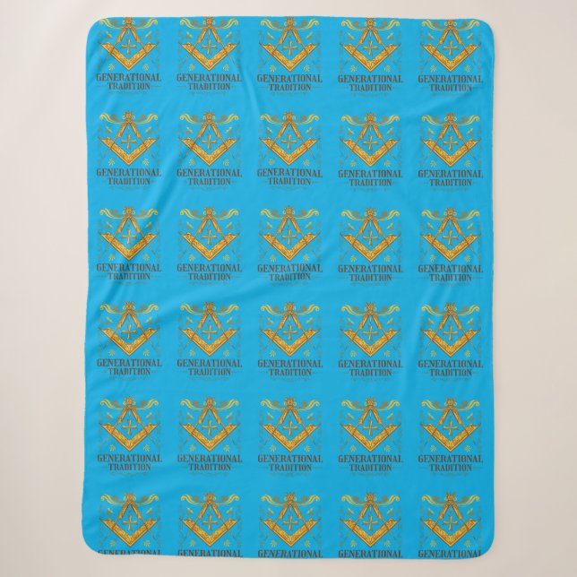 Masonic Lodge Keeping Tradition Sherpa Blanket (Front)