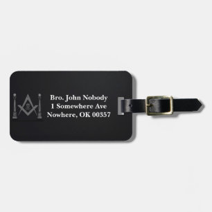 Masonic Luggage Tag
