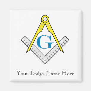 Masonic Magnet Customize Lodge Name