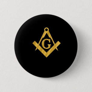 Masonic "Mason for Life" 2 Inch Round Button