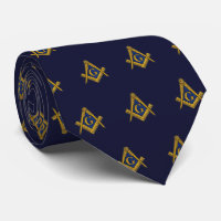 Masonic Masonry Freemason Navy Blue  Pattern