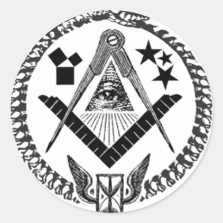 Masonic Memorabilia Classic Round Sticker