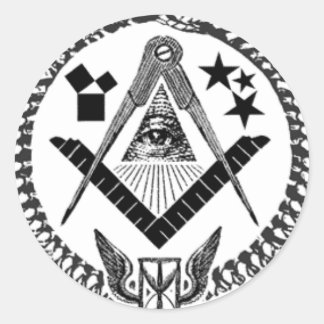 Masonic Memorabilia Classic Round Sticker