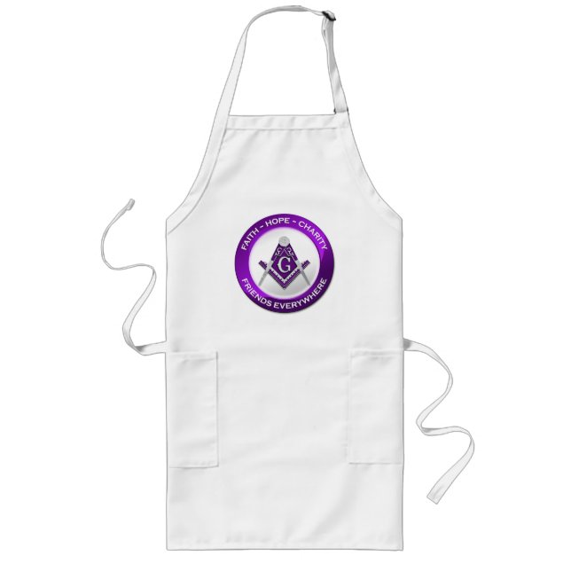 Masonic Men's Apron Purple (Front)