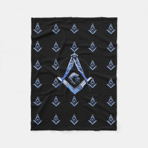Masonic Minds (Blue) Fleece Blanket