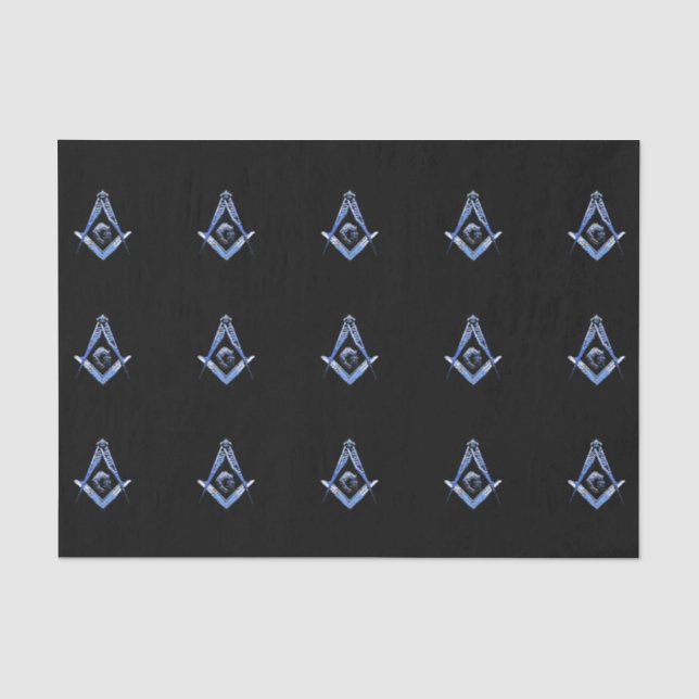Masonic Minds (Blue) Tissue Paper (Front)