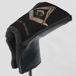 Masonic Minds (BrownishGold) Golf Head Cover