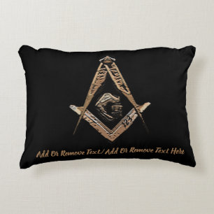 Masonic Minds (Golden) Accent Pillow