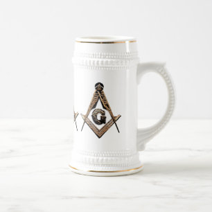 Masonic Minds (Golden) Beer Stein