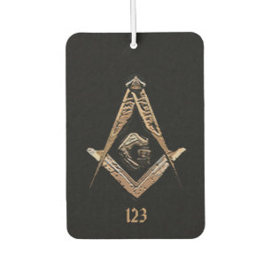 Masonic Minds (Golden) Car Air Freshener