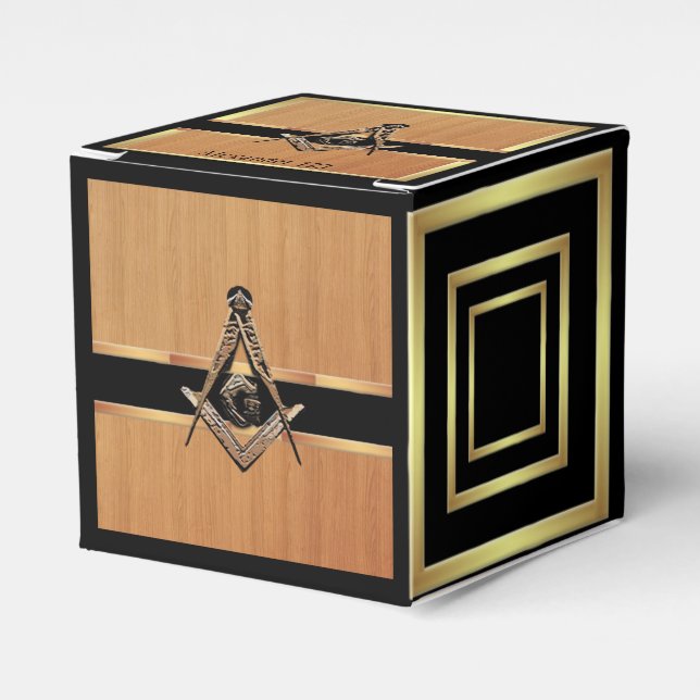 Masonic Minds (Golden) Favor Box (Front Side)