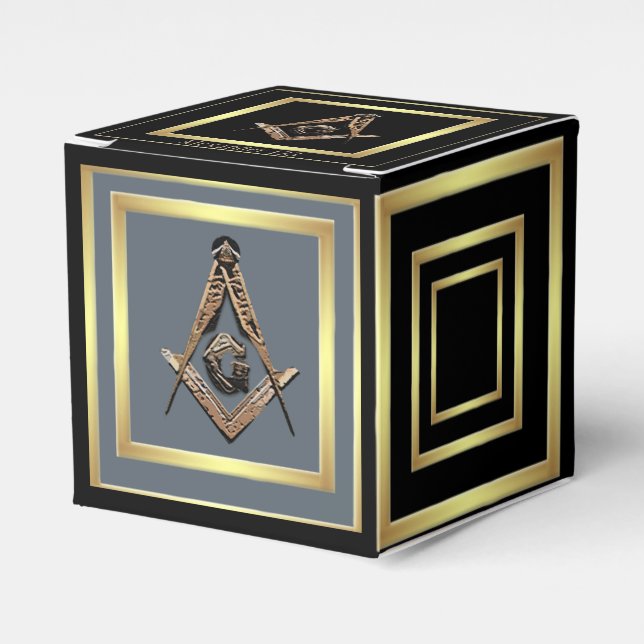 Masonic Minds (Golden) Favor Box (Front Side)