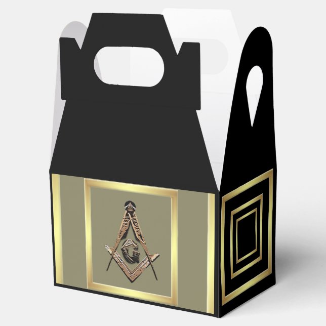 Masonic Minds (Golden) Favor Box (Opened)