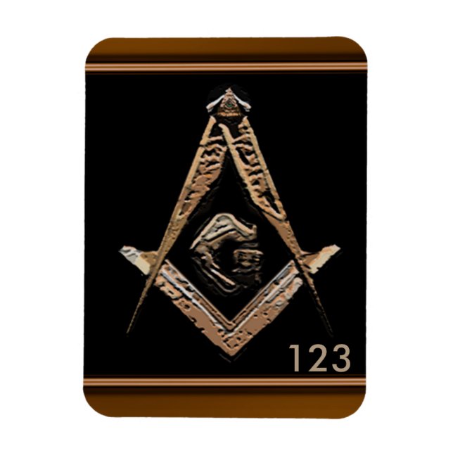 Masonic Minds (Golden) Magnet (Vertical)