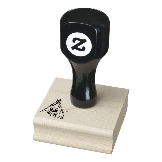 Masonic Minds (Golden) Rubber Stamp (Stamp)
