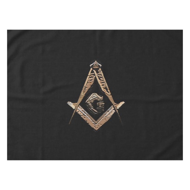 Masonic Minds (Golden) Tablecloth (Front (Horizontal))