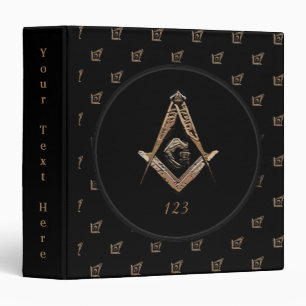 Masonic Minds (GoldenBrownish) Binder