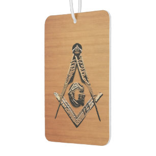 Masonic Minds (GoldenWooded) Car Air Freshener