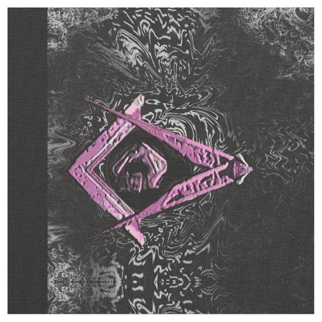 Masonic Minds (PinkSwish) Fabric (Close Up)