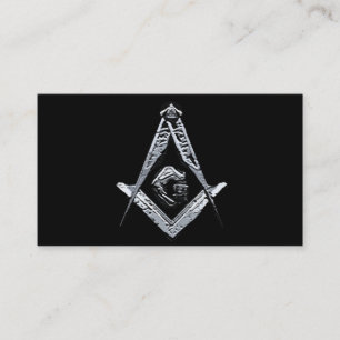 Masonic Minds (Silvery) Business Card