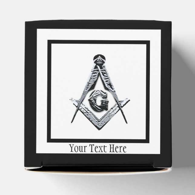 Masonic Minds (Silvery) Favor Box (Top)